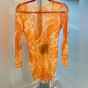 Sheer bathing suit cover up